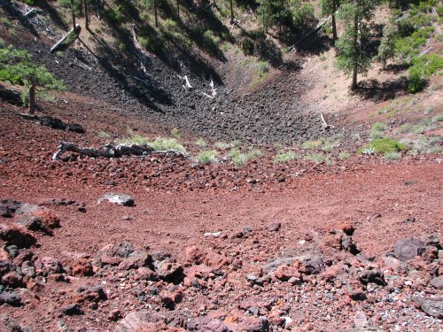 Crater interior